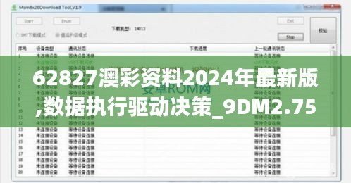 62827澳彩资料2024年最新版,数据执行驱动决策_9DM2.756