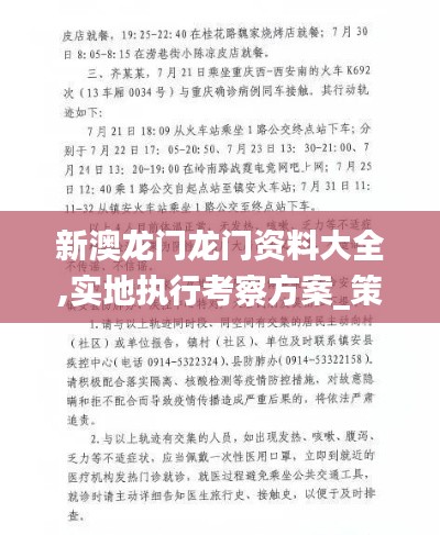 新澳龙门龙门资料大全,实地执行考察方案_策略版10.498