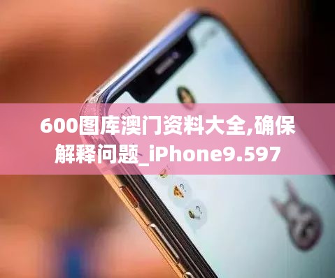 600图库澳门资料大全,确保解释问题_iPhone9.597