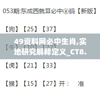 49资料网必中生肖,实地研究解释定义_CT8.505