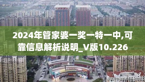 2024年管家婆一奖一特一中,可靠信息解析说明_V版10.226