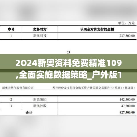 2O24新奥资料免费精准109,全面实施数据策略_户外版18.505