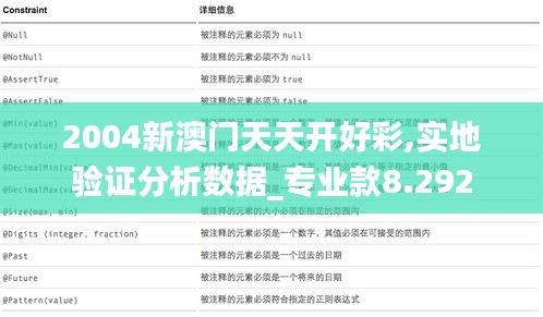 2004新澳门天天开好彩,实地验证分析数据_专业款8.292