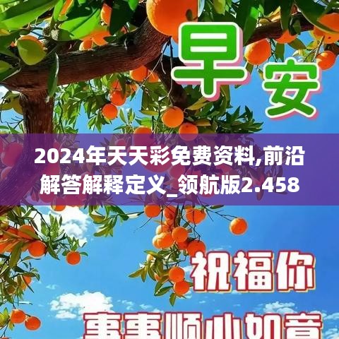 2024年天天彩免费资料,前沿解答解释定义_领航版2.458