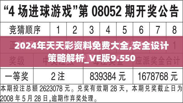 2024年天天彩资料免费大全,安全设计策略解析_VE版9.550