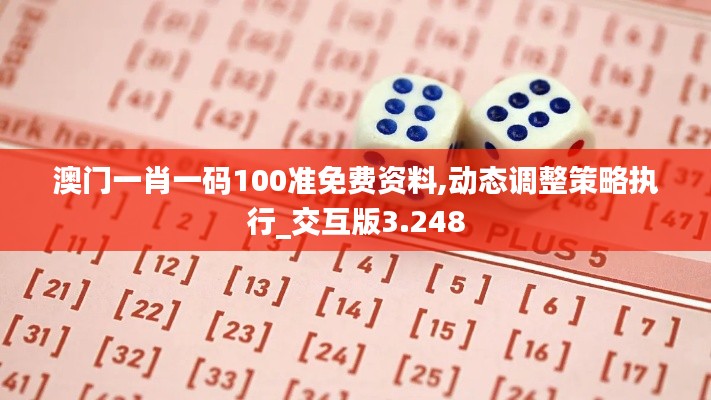 澳门一肖一码100准免费资料,动态调整策略执行_交互版3.248
