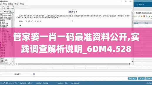 管家婆一肖一码最准资料公开,实践调查解析说明_6DM4.528