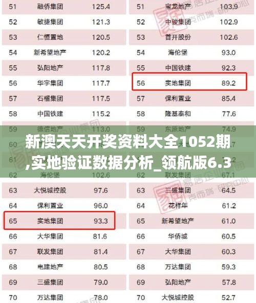 新澳天天开奖资料大全1052期,实地验证数据分析_领航版6.312