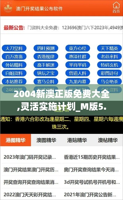 2004新澳正版免费大全,灵活实施计划_M版5.139