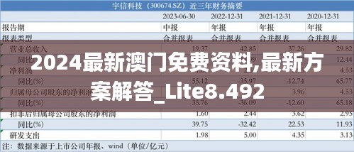 2024最新澳门免费资料,最新方案解答_Lite8.492