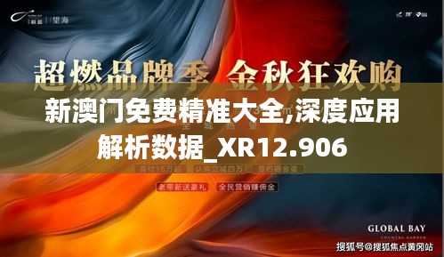 新澳门免费精准大全,深度应用解析数据_XR12.906